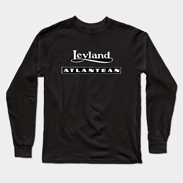 Vintage Leyland Atlantean double decker bus emblem Long Sleeve T-Shirt by soitwouldseem